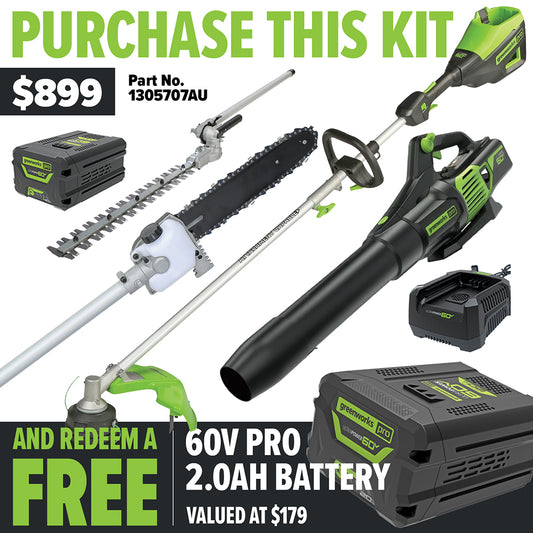 Greenworks 60v Multi Tool Value Kit