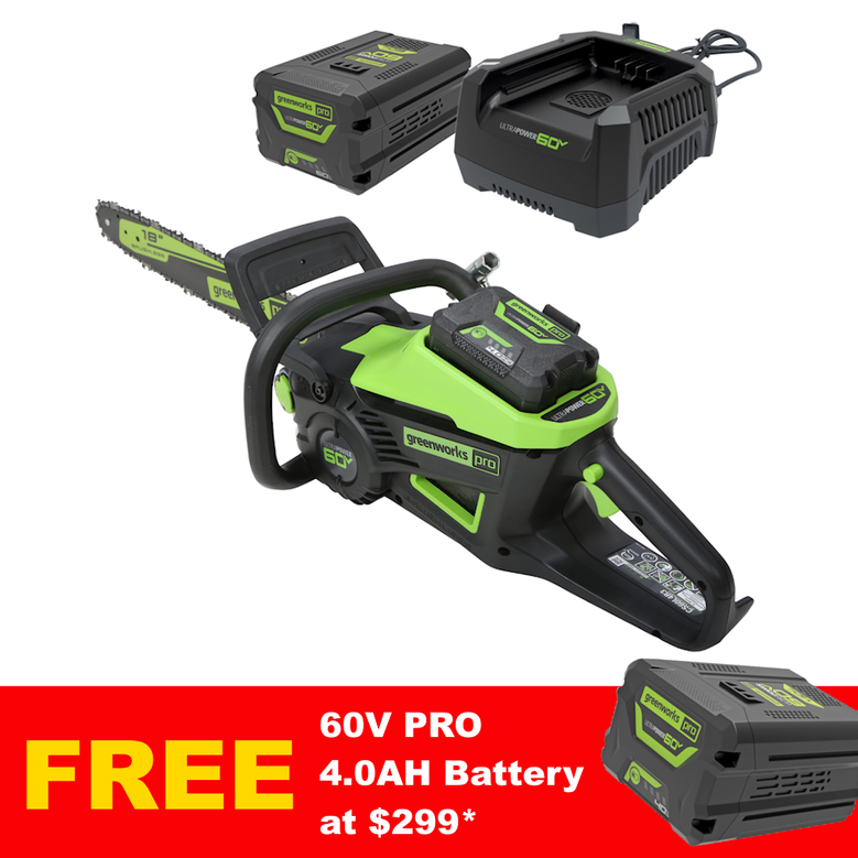 Greenworks 60v Battery Chainsaw Kit