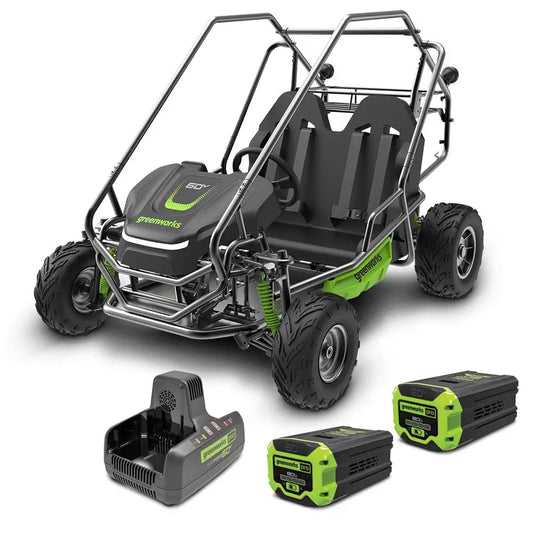 Greenworks 60V All-Terrain 2-Seat Electric Youth Go-Kart