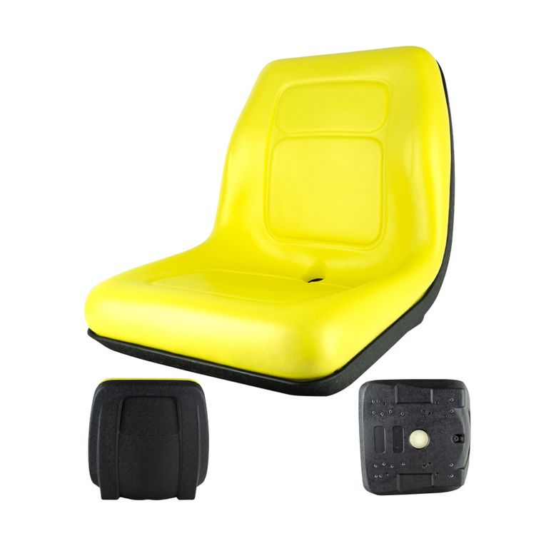 John Deere Ride-on Lawn Mower Seat - Yellow, High Back (SEA8123)